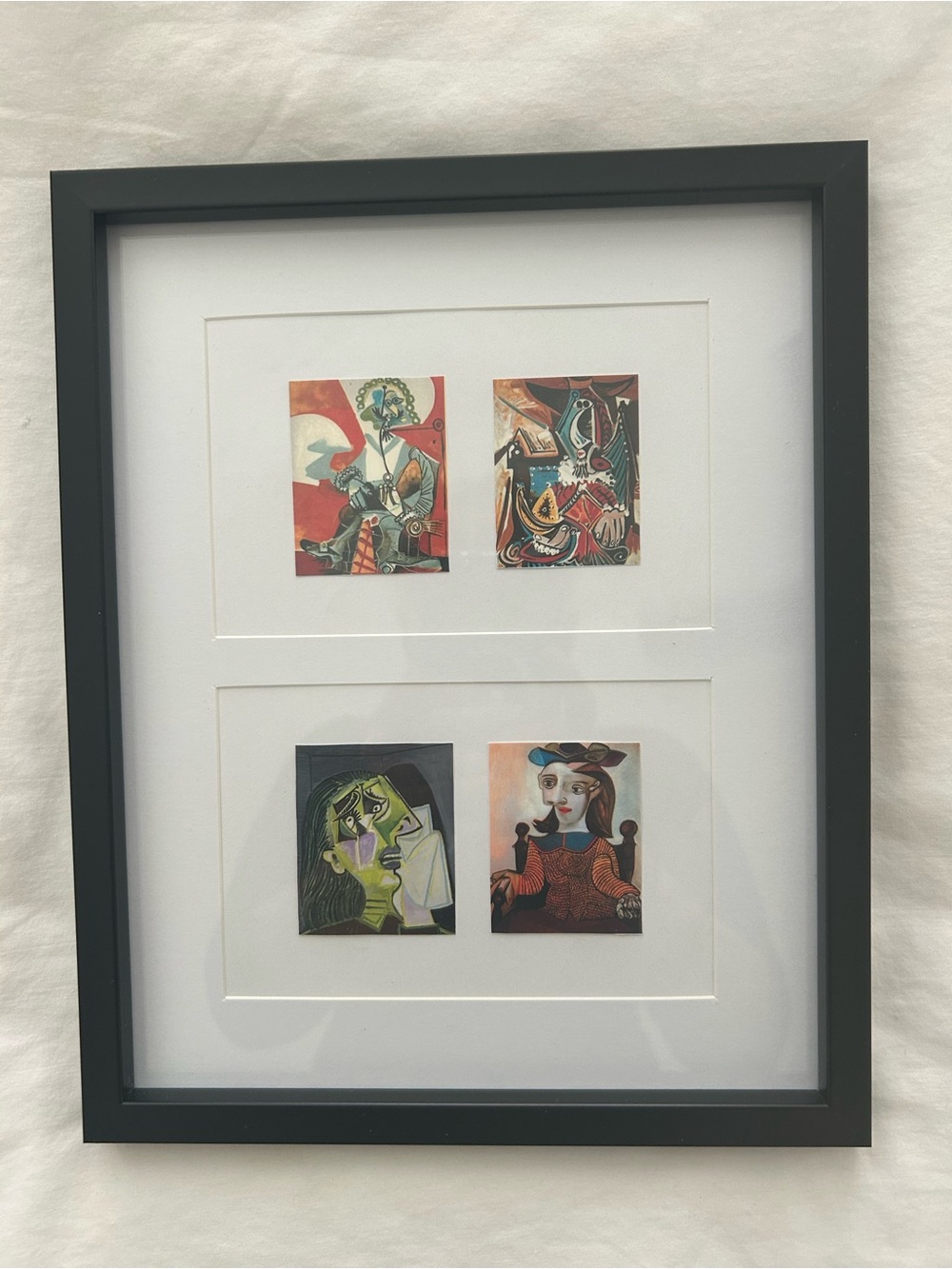 Black Framed Four-Panel Home Art Print Picasso- Colorful Abstracts